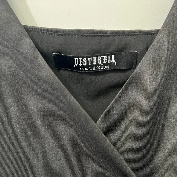 Belladonna Wrap Suspender Midi Dress - Picture 2 of 5